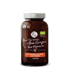 Bio Kurkuma, Imbir i Czarny Pieprz 30 g - 60 tab.