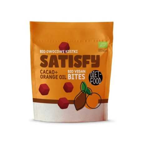 Bio Vegan Bites SATISFY fruit cubes - chocolate and orange 120 g