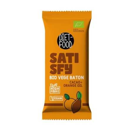 Bio Vegan Bar SATISFY - cacao with orange oil 35 g