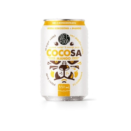 Cocosa Woda Kokosowa Niegazowana z sokiem z Mango NFC 330 ml (k)