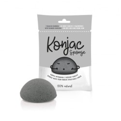 Gąbka do Twarzy Konjac Czarna