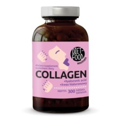 Kolagen z kwasem hialuronowym 120 g - ok. 300 tab.