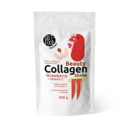 Beauty Kolagen Shake z truskawką i witaminą C 200 g